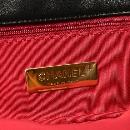 Chanel Lambskin Quilted Maxi Chanel 19 Flap Black 6 of 10