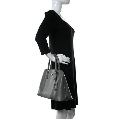 Prada Saffiano Lux Bi-Color Promenade Tote Marmo Argilla 2 of 12