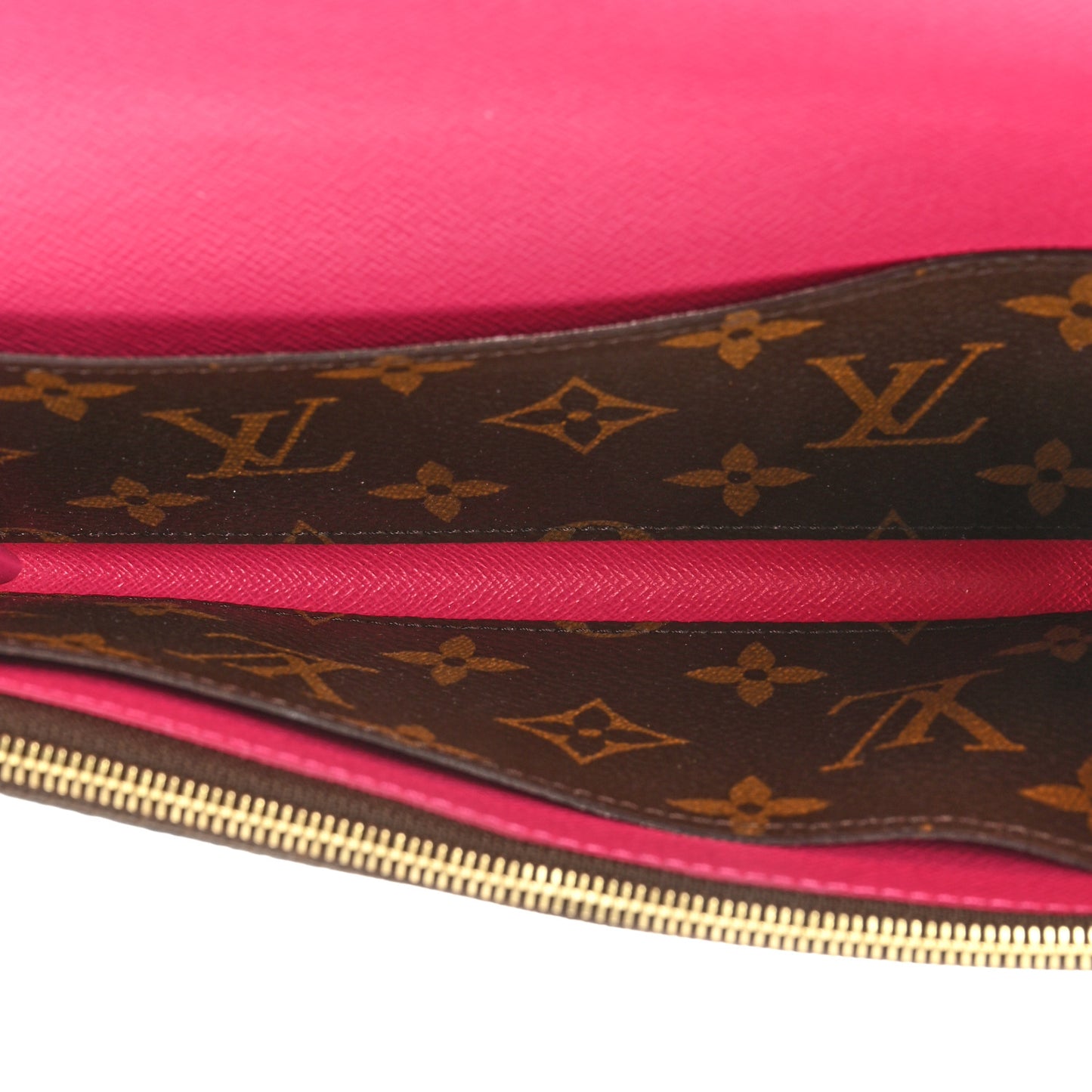 Monogram Bloom Flower Emilie Wallet Fuchsia