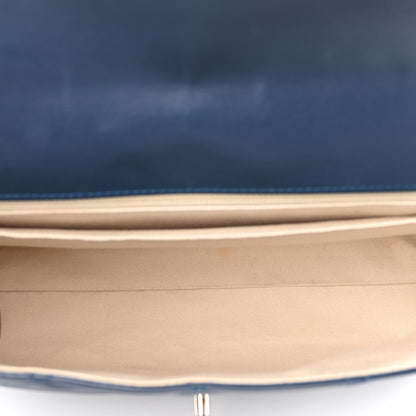 Chanel Calfskin Quilted In the Business Flap Dark Navy Blue 5 of 10