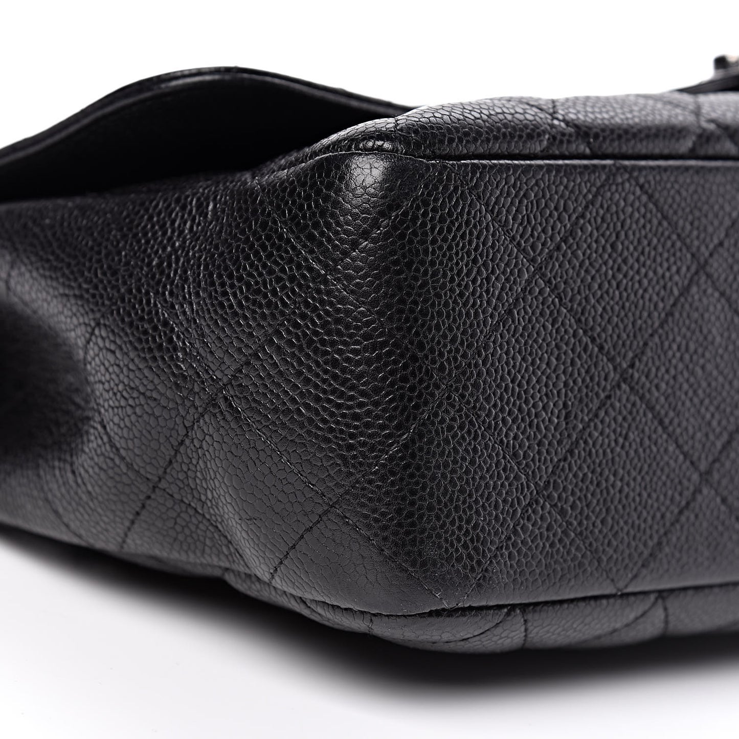 Caviar Quilted Jumbo Single Flap Black