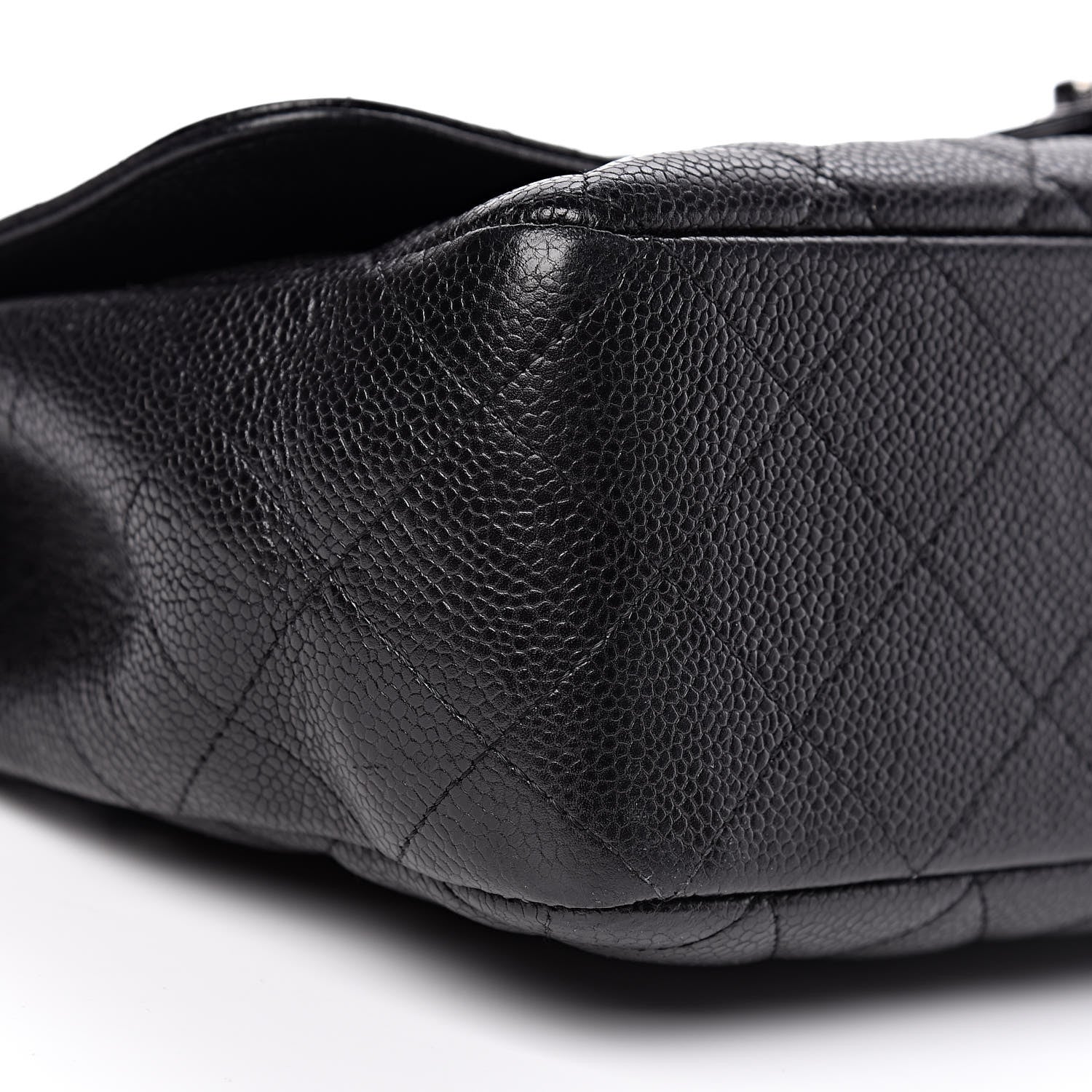 Chanel Caviar Quilted Jumbo Single Flap Black 10 of 14