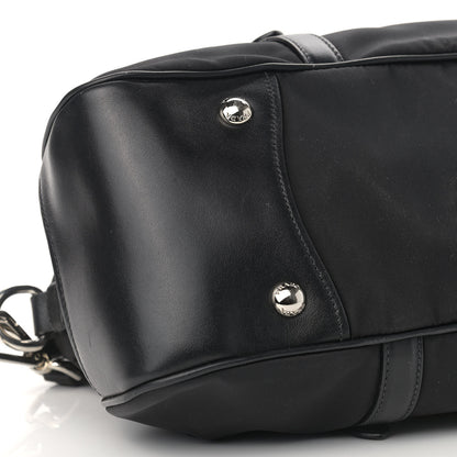 Prada Nylon Tessuto Soft Calf Tote Black 8 of 10