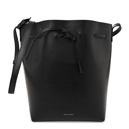 Mansur Gavriel Vegetable Tanned Calfskin Bucket Bag Black Oro 1 of 16