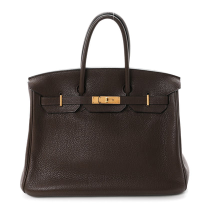 Hermes Taurillon Clemence Birkin 35 Cafe 1 of 11