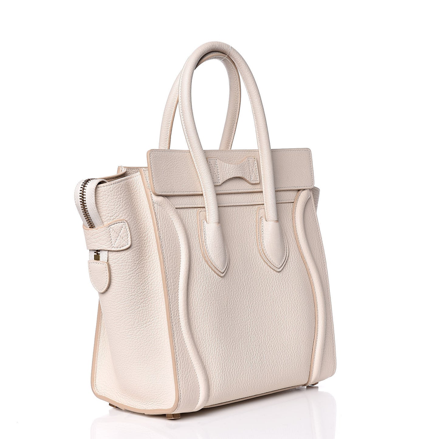Goatskin Micro Luggage White