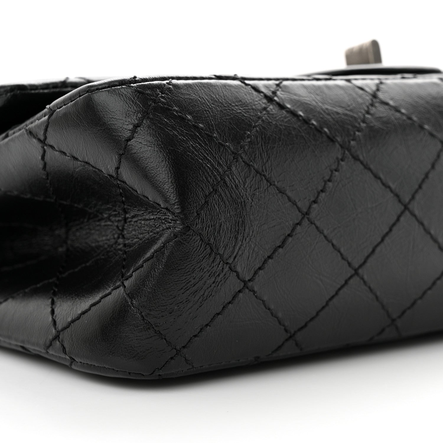 Chanel Aged Calfskin Quilted 2.55 Reissue 225 Flap Black 9 of 10