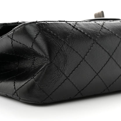 Chanel Aged Calfskin Quilted 2.55 Reissue 225 Flap Black 9 of 10