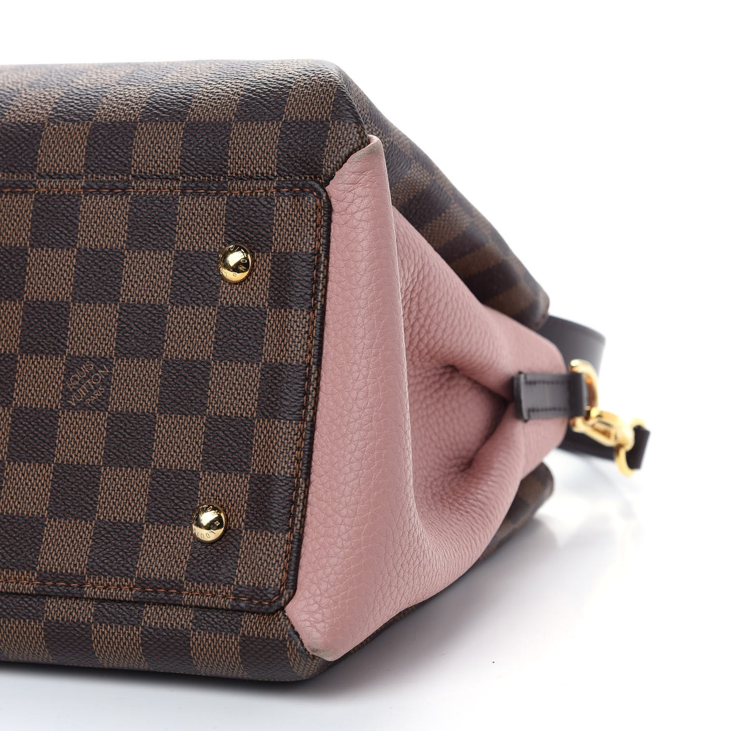 Cuir Taurillon Damier Ebene Normandy Magnolia