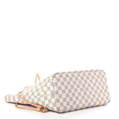 Louis Vuitton Damier Azur Neo Neverfull MM Rose Ballerine 3 of 5