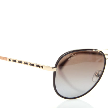 Chanel Metal Polarized Pilot Winter Sunglasses 4219-Q Brown 7 of 9