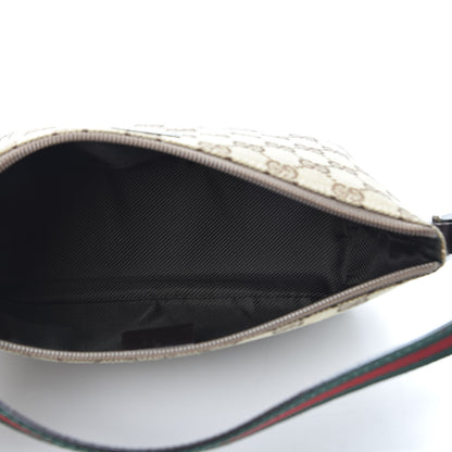 Gucci Monogram Web Boat Pochette Brown 4 of 9