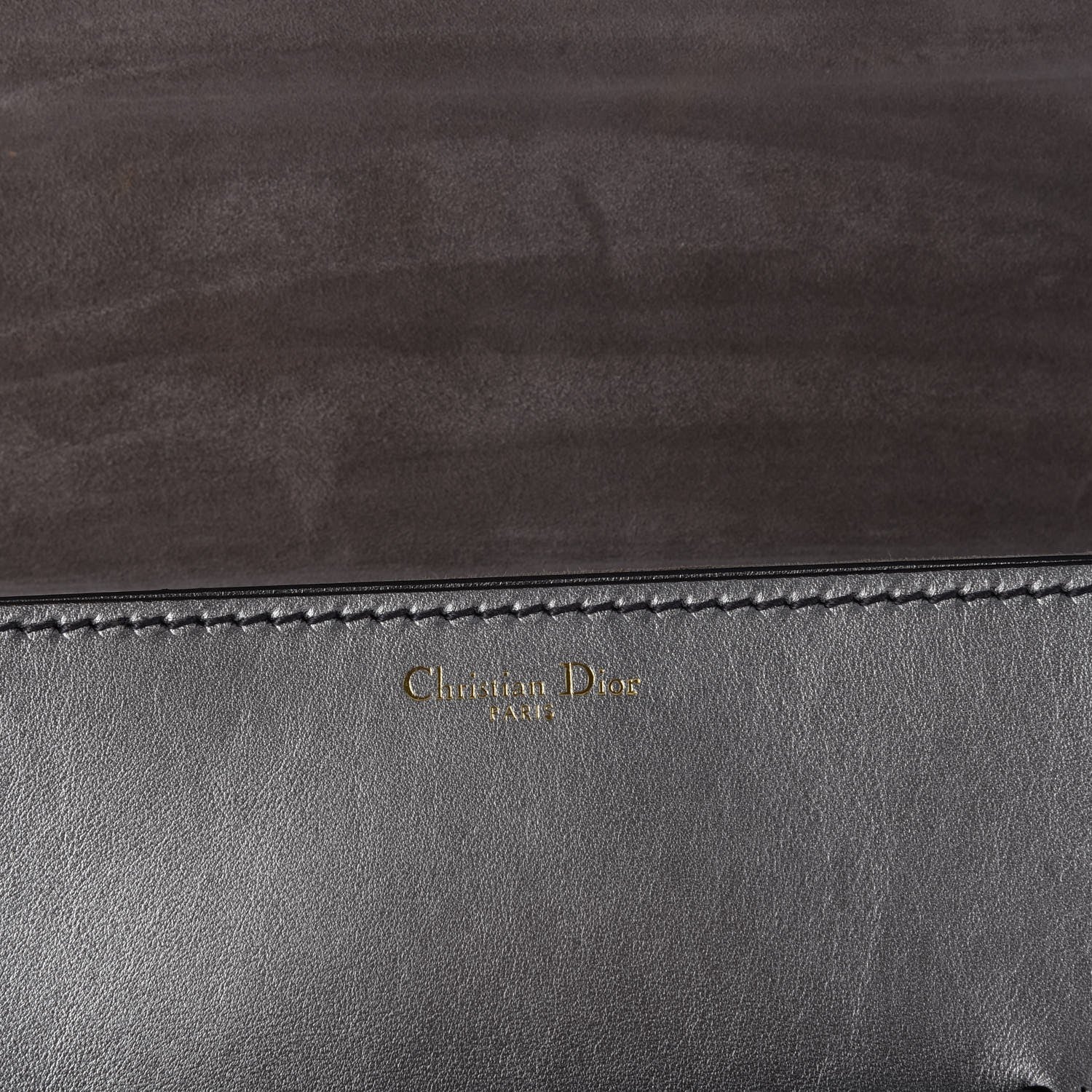 Christian Dior Metallic Smooth Calfskin Dio(r)evolution Flap Bag Silver 7 of 9
