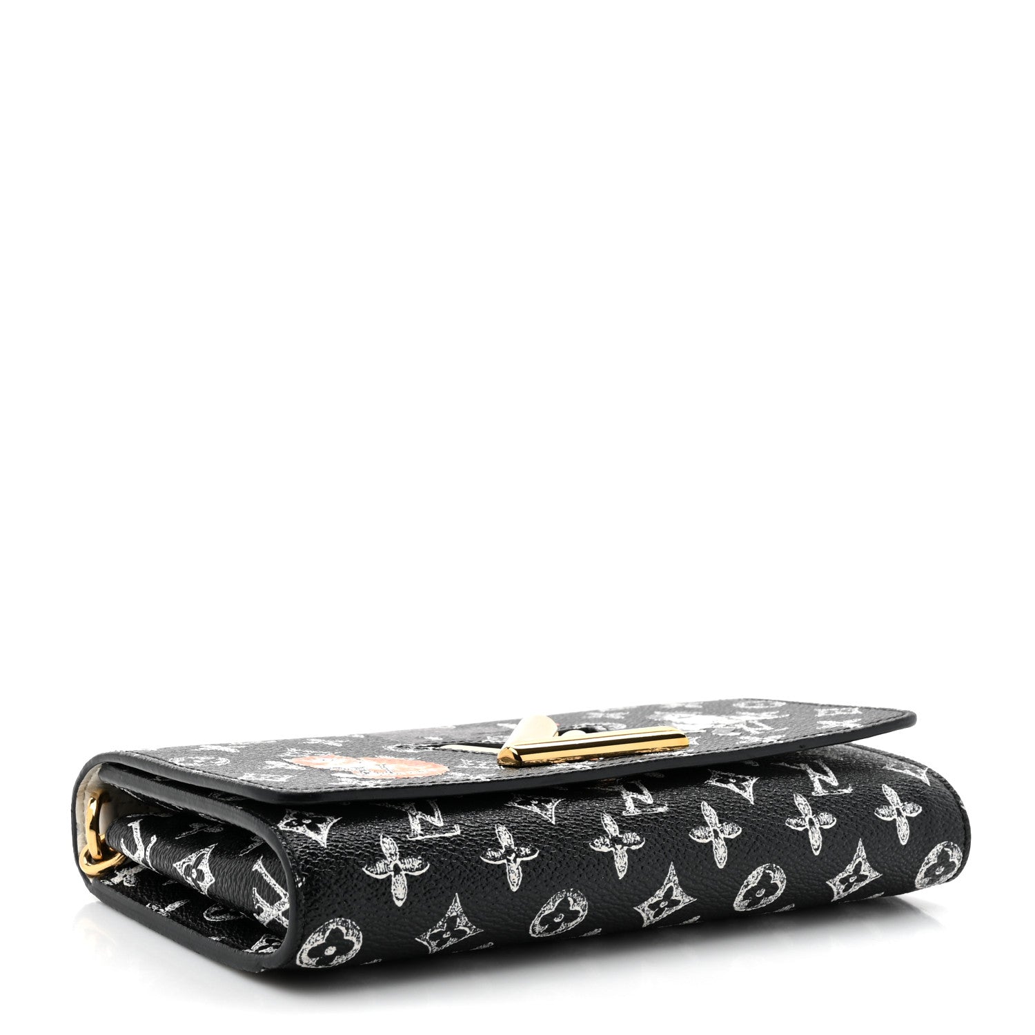 Louis Vuitton Catogram Twist Chain Wallet Black 4 of 12