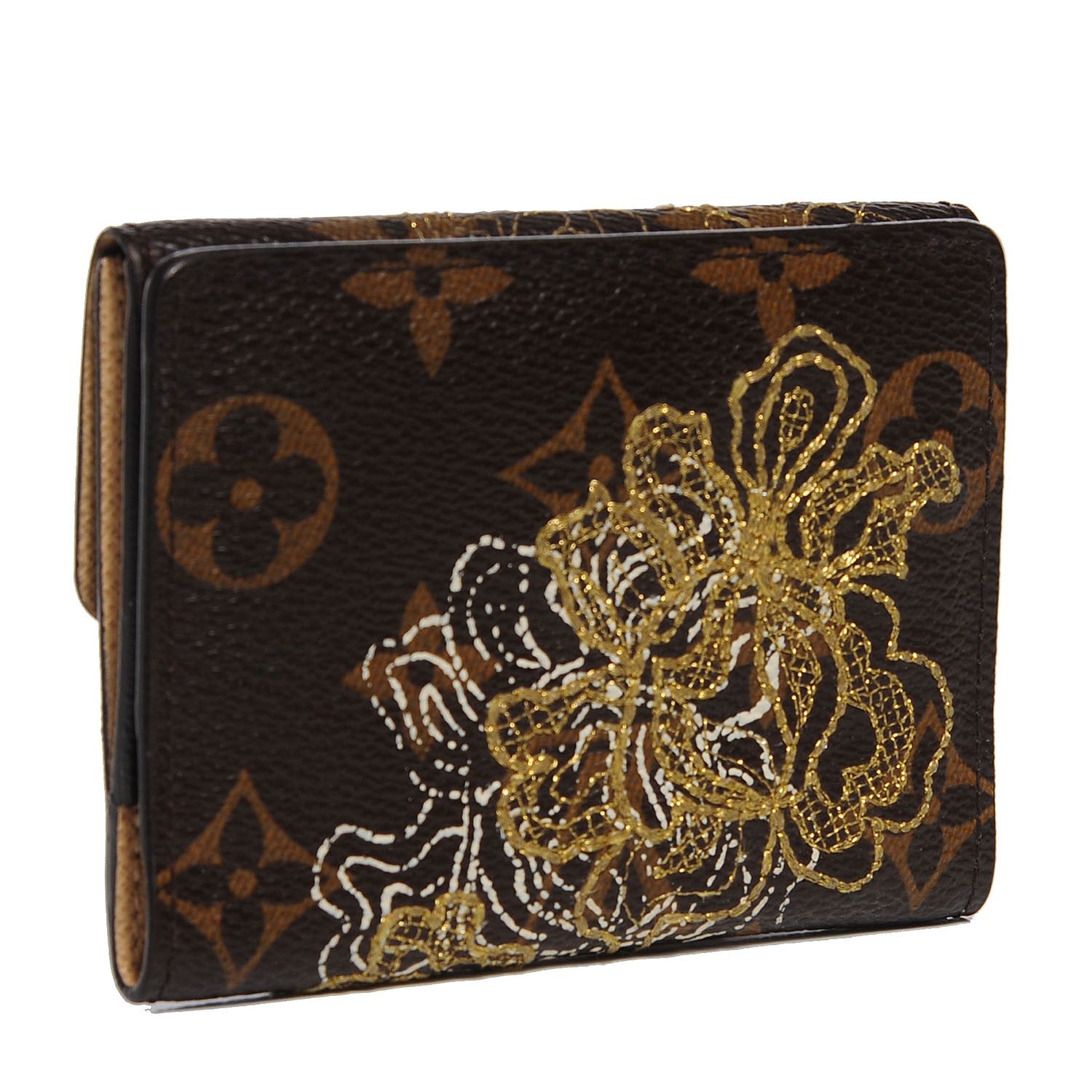 Louis Vuitton Monogram Dentelle Ludlow Wallet Gold 3 of 7