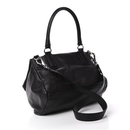 Givenchy Pebbled Calfskin Medium Pyramid Stud Pandora Black 3 of 10