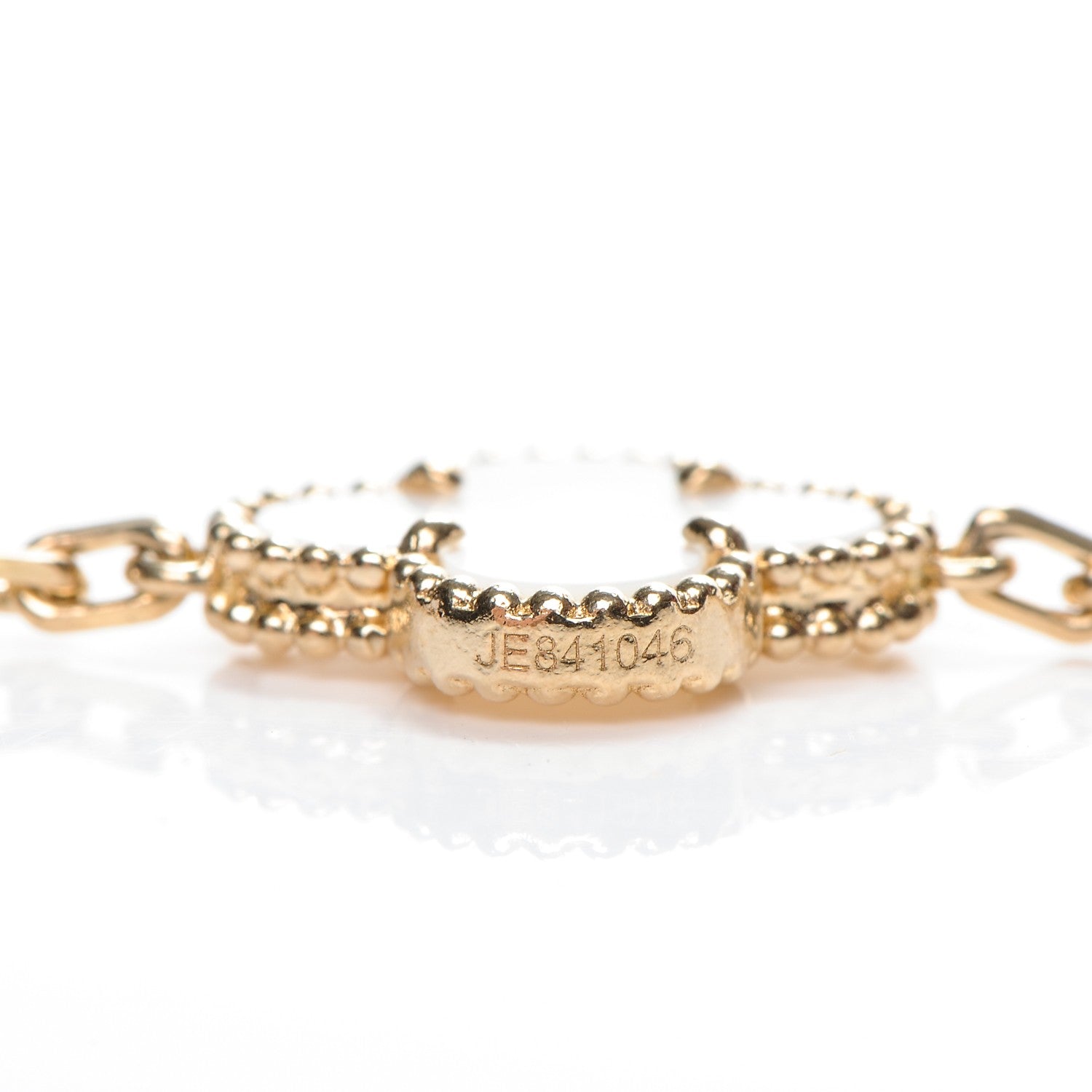 Van Cleef & Arpels 18K Yellow Gold Mother of Pearl 5 Motifs Vintage Alhambra Bracelet 7 of 8