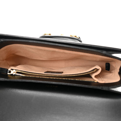 Gucci Azalea Calfskin Horsebit 1955 Shoulder Bag Black 5 of 13
