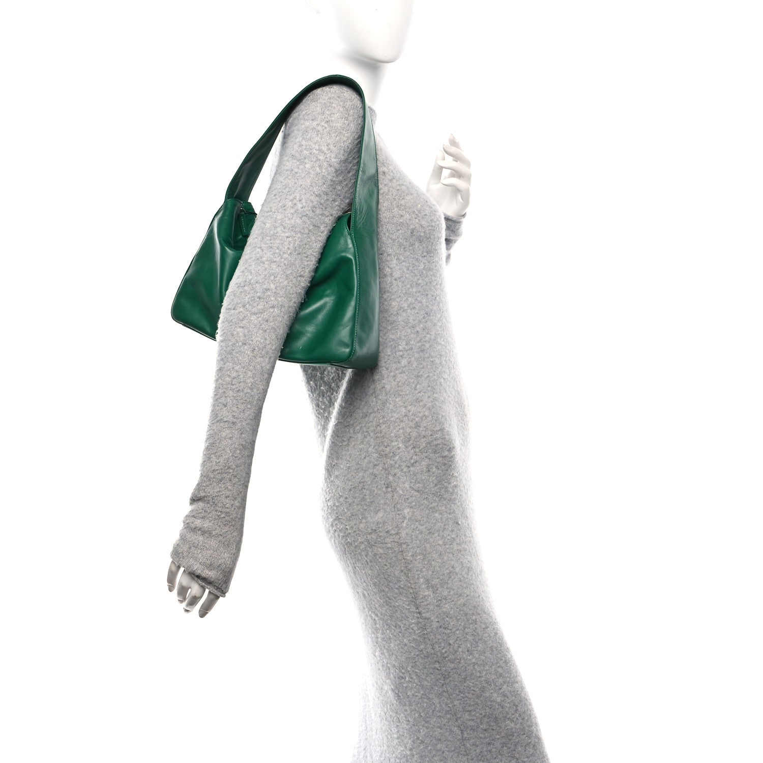 Khaite Calfskin Elena Forest Green 3 of 10