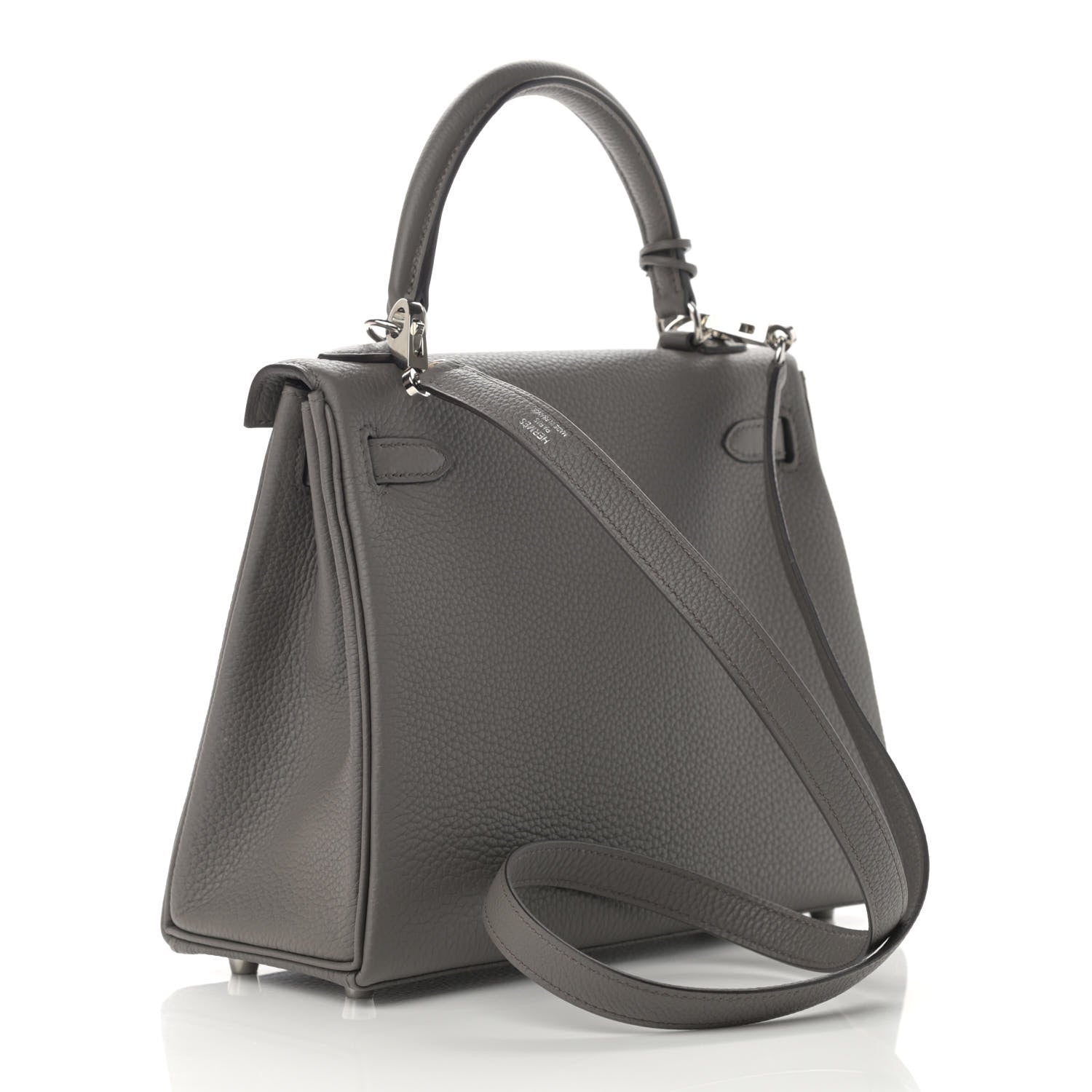 Hermes Togo Kelly Retourne 25 Etain 3 of 12
