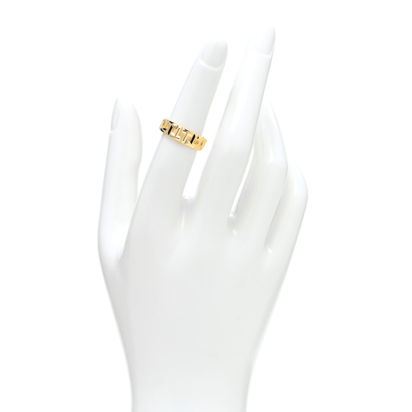 18K Yellow Gold T True Wide Ring 50 5.5