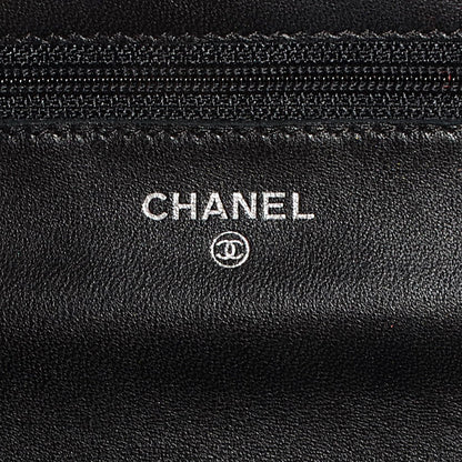 Chanel Lambskin Quilted Wallet On Chain WOC Black 6 of 8