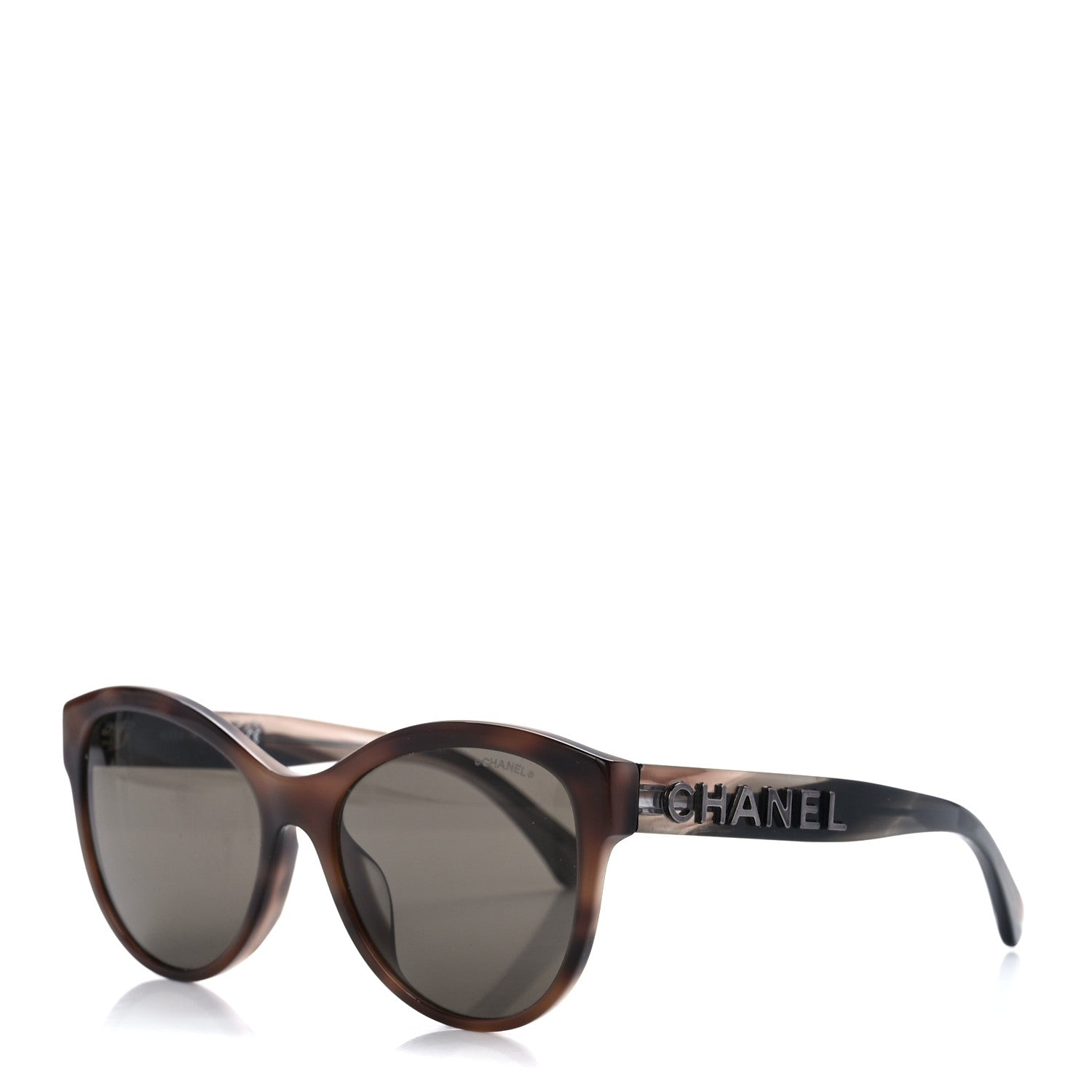 Chanel Acetate Pantos Logo Sunglasses 5458 Tortoise Brown 1 of 8