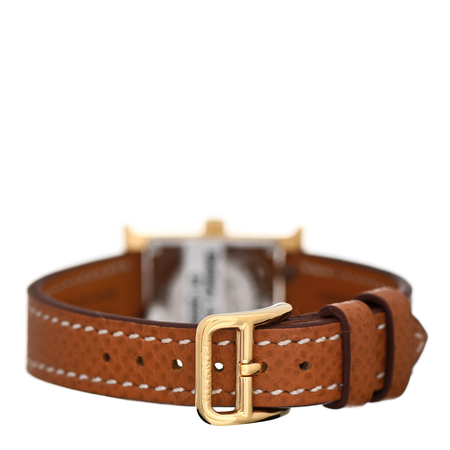 Hermes Stainless Steel Epsom 17.2mm Heure H Hour Quartz Watch Gold 3 of 5