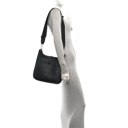 Hermes Taurillon Clemence Evelyne III PM Black 2 of 10