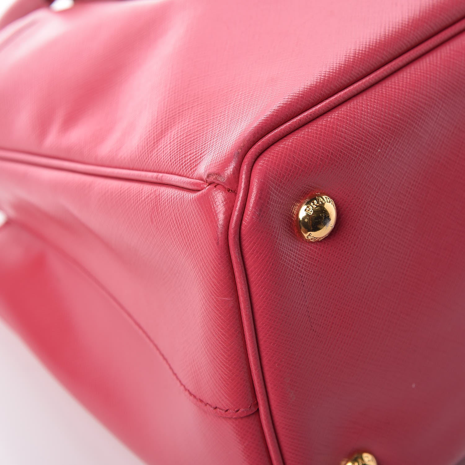 Prada Saffiano Lux Small Tote Peonia 17 of 19