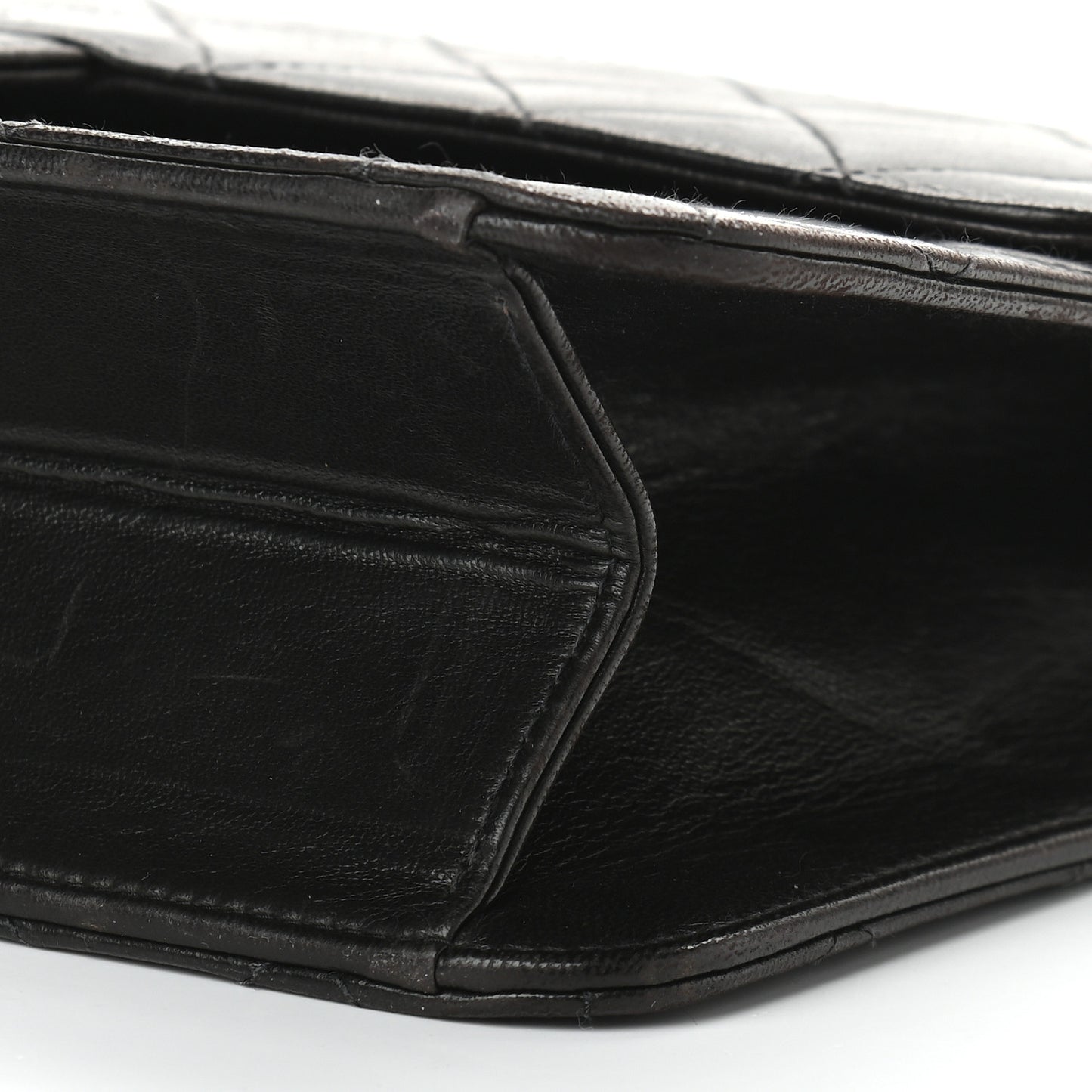 Lambskin Quilted Medium Single Flap Black