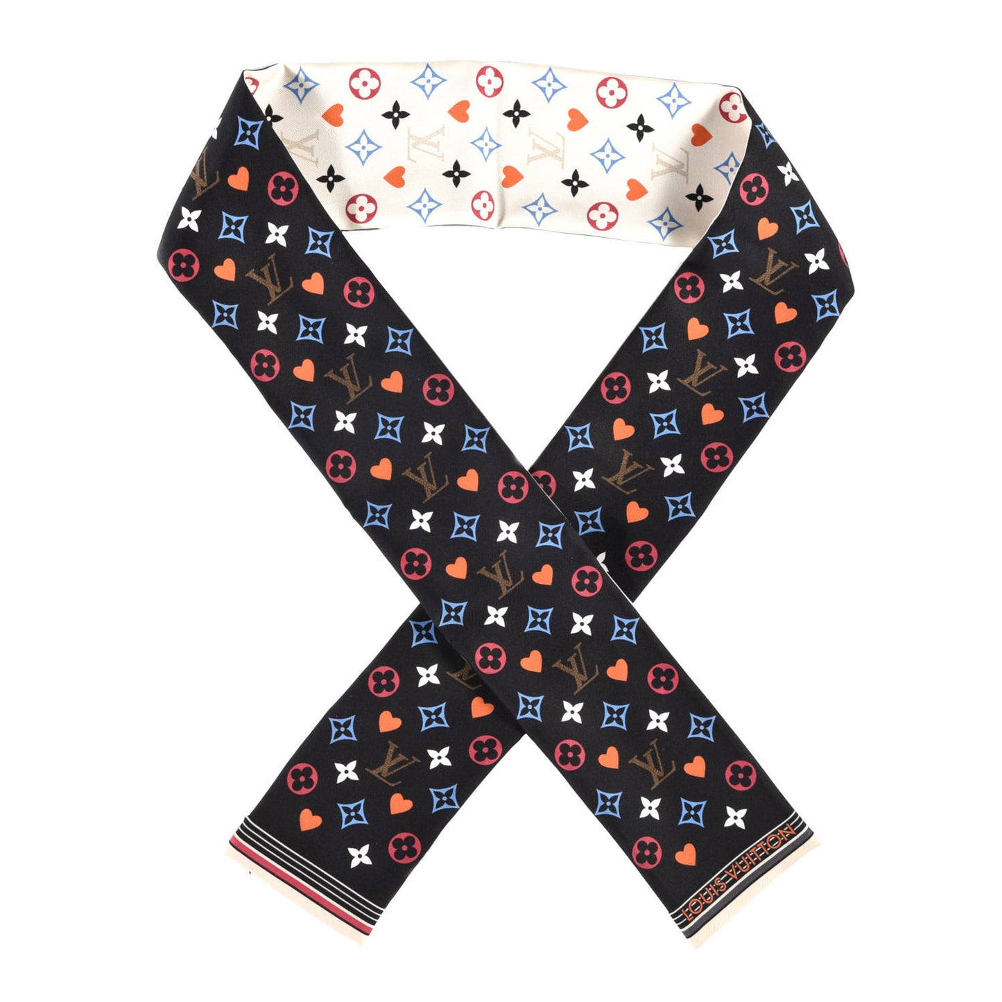 Silk Game On Bandeau Black White