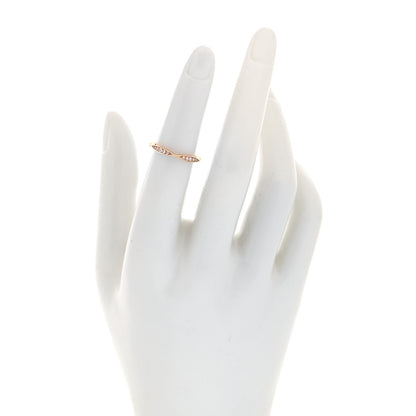 Chanel 18K Rose Gold Diamond Camellia Band Ring 49 4.75 4 of 8