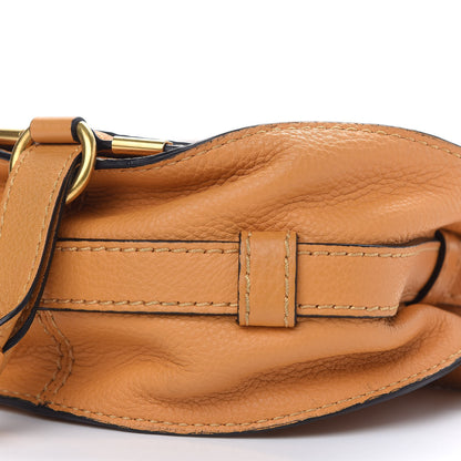 Chloe Calfskin Mini Marcie Round Crossbody Bag Burning Camel 7 of 7