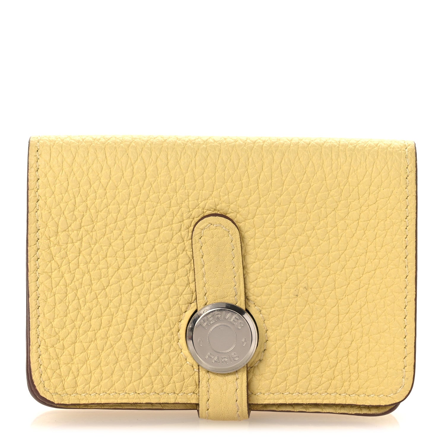 Hermes Togo Dogon Card Case Jaune Poussin 1 of 9