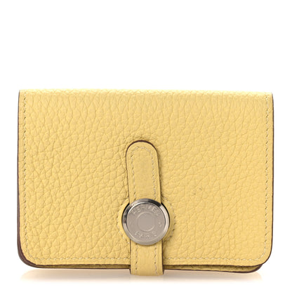 Hermes Togo Dogon Card Case Jaune Poussin 1 of 9