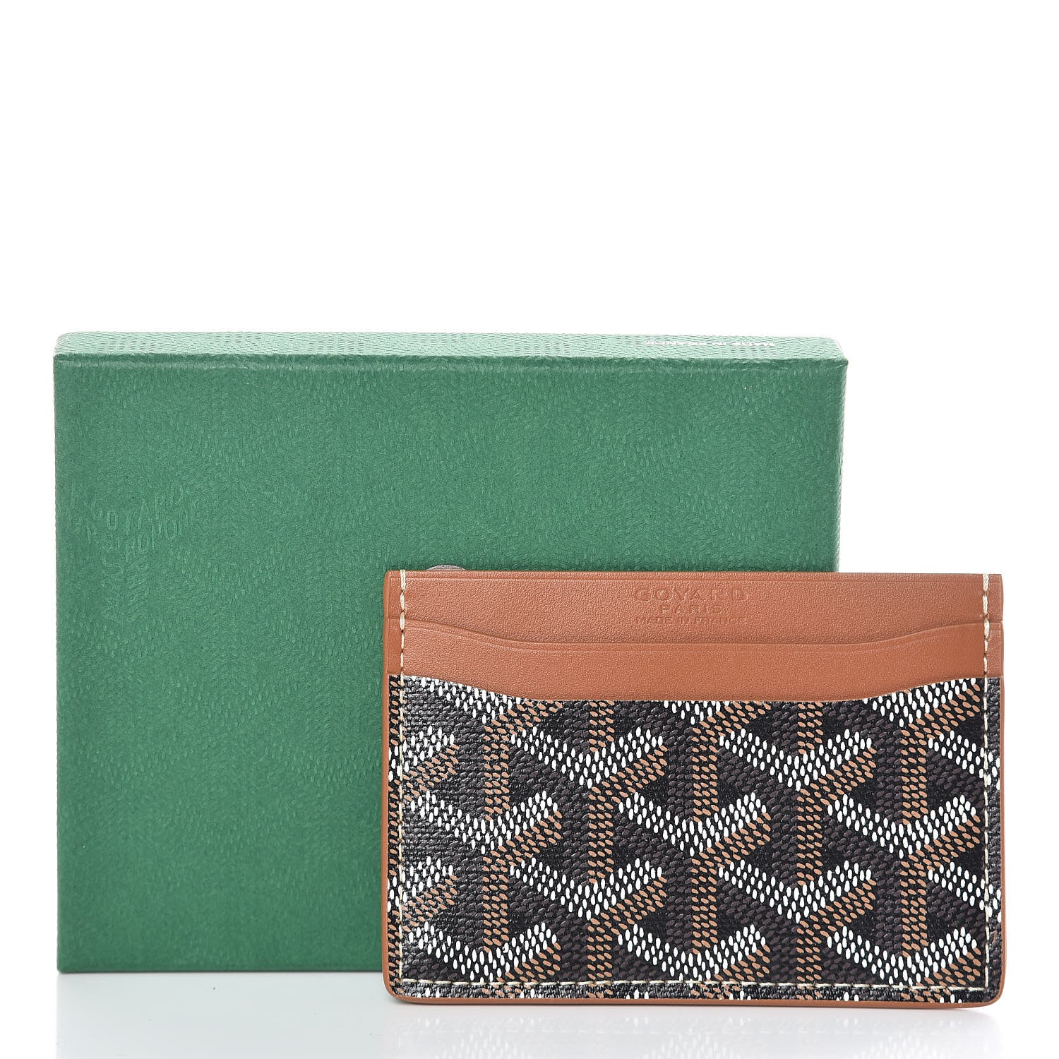 Goyard Goyardine Saint Sulpice Card Holder Black Gold 7 of 7