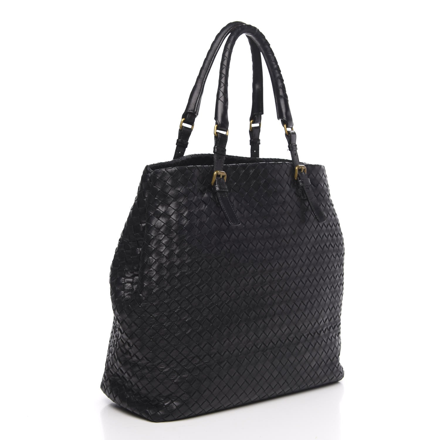 Bottega Veneta Nappa Intrecciato Medium Seamless Tote Black 3 of 14