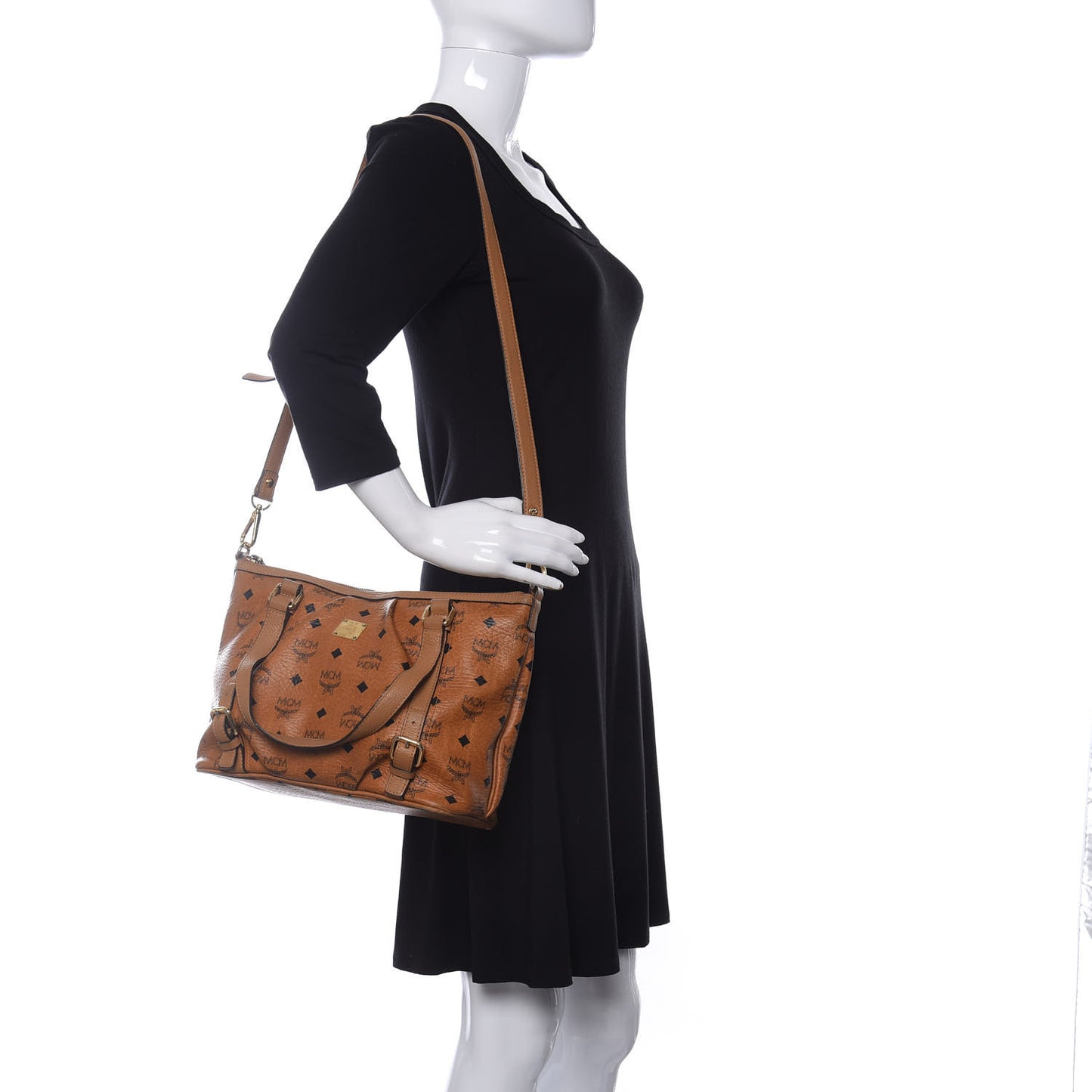 Visetos Medium Essentials Shopper Tote Cognac