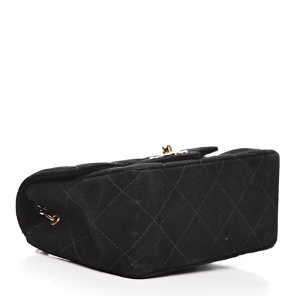 Chanel Velvet Quilted Extra Mini Rectangular Flap Black 4 of 10