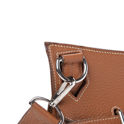 Hermes Taurillon Clemence Jypsiere 34 Gold 11 of 15