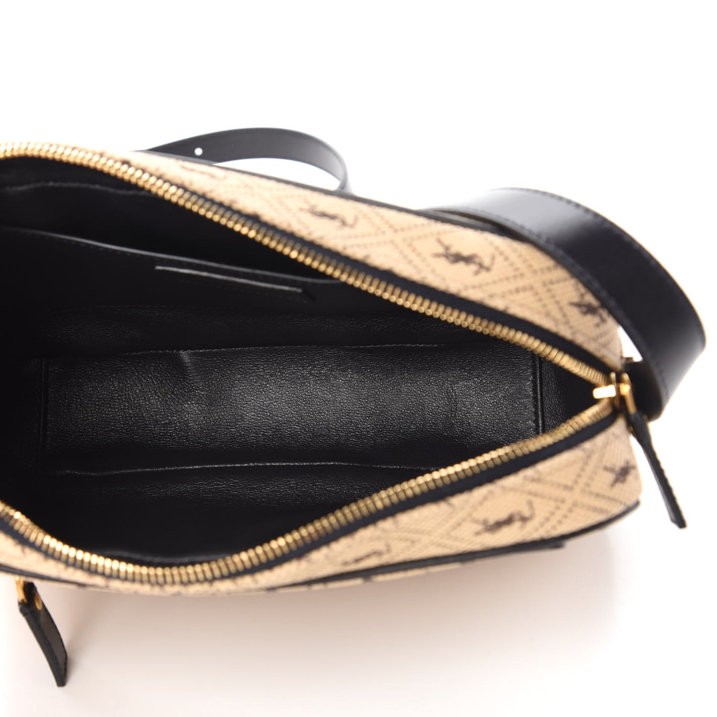 Canvas Monogram All Over Camera Bag Beige