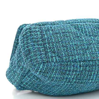Chanel Tweed Quilted Medium Chanel 19 Flap Green 9 of 11