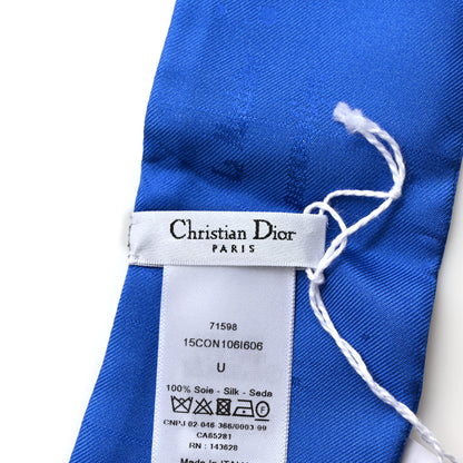 Christian Dior Silk Mitzah Scarf Blue 4 of 4