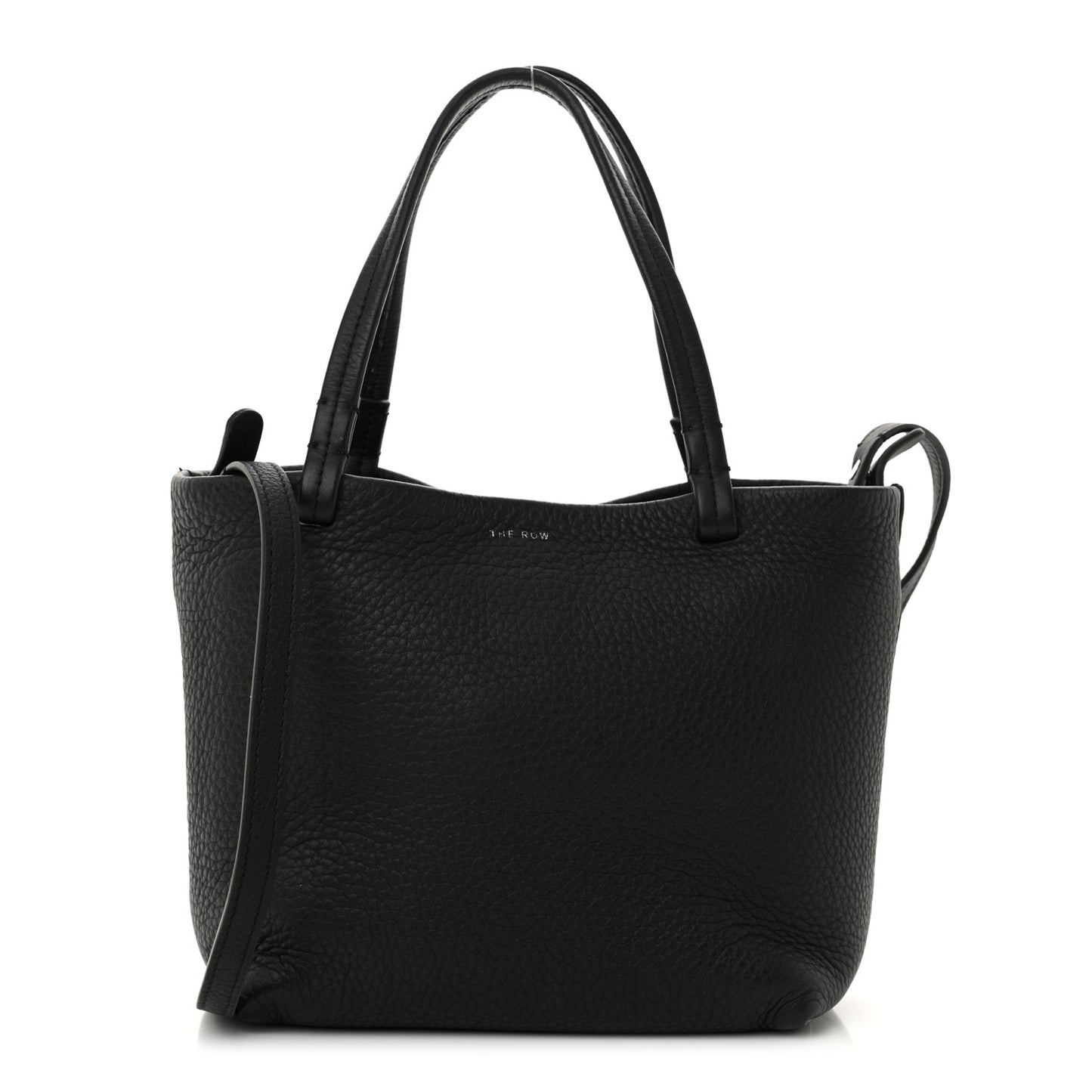 Grained Calfskin Small Park Tote Black