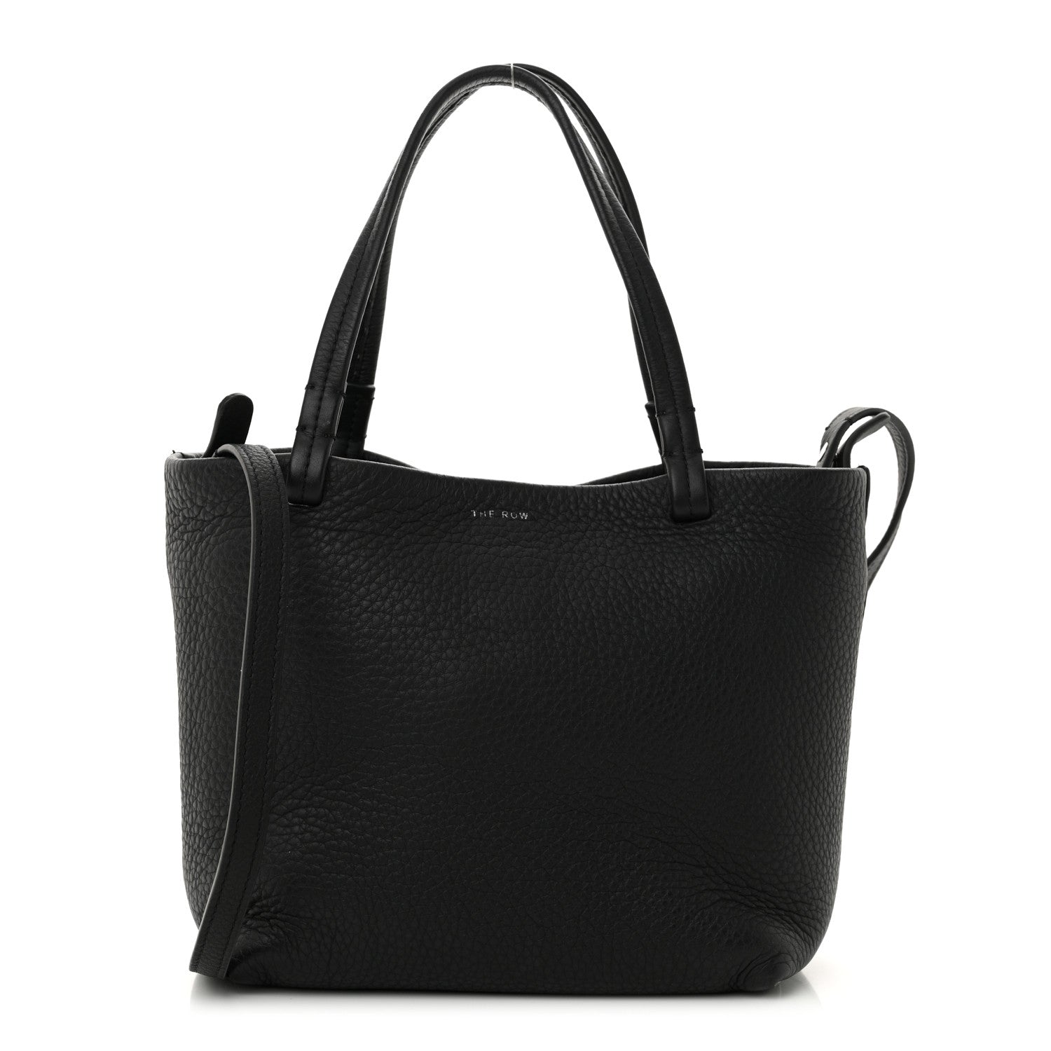 The Row Grained Calfskin Small Park Tote Black 1 of 10