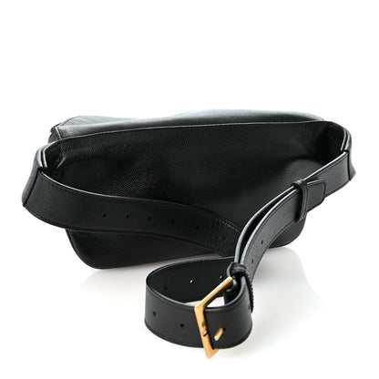 Saint Laurent Grain De Poudre Monogram Belt Bag Black 3 of 9
