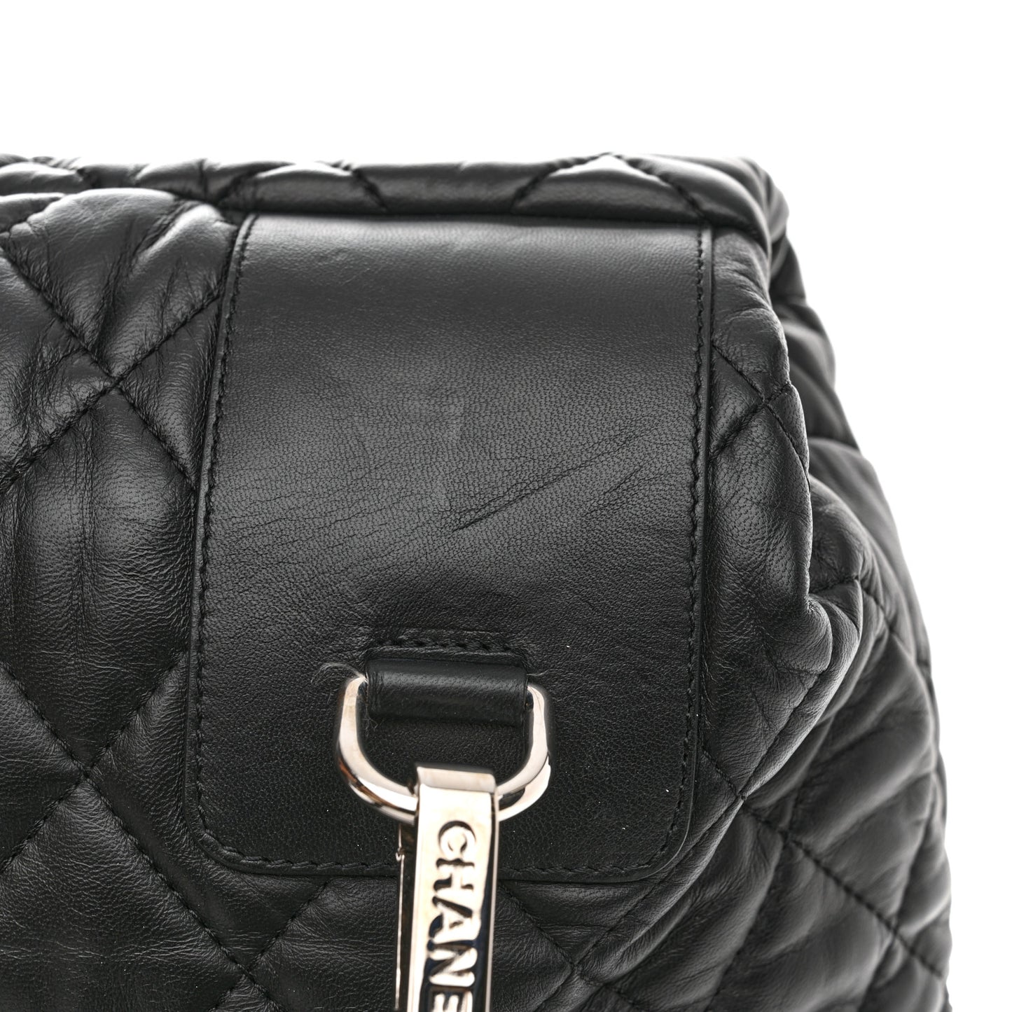 Lambskin Quilted Coco Cocoon Backpack Black