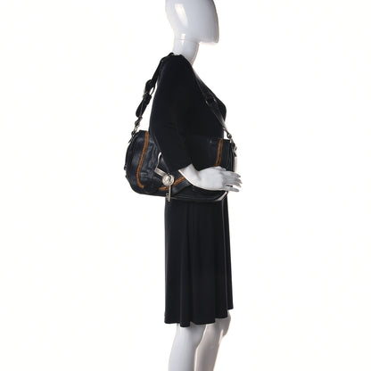 Christian Dior Calfskin Medium Gaucho Double Saddle Bag Black 2 of 10