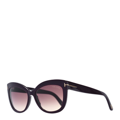 Tom Ford Acetate Alistair Cat Eye Sunglasses TF524 Purple 1 of 7
